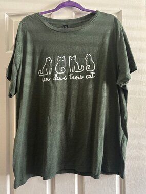 French Cat Joke T-Shirt from Shein Curve